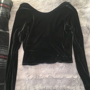 Abercrombie & Fitch Velvet Croptop NWOT